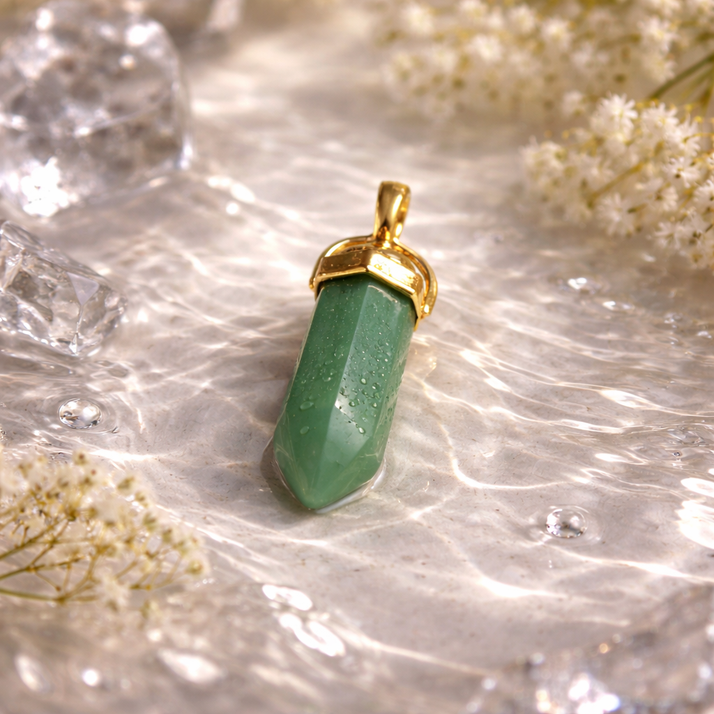 Green Aventurine Pencil Pendant