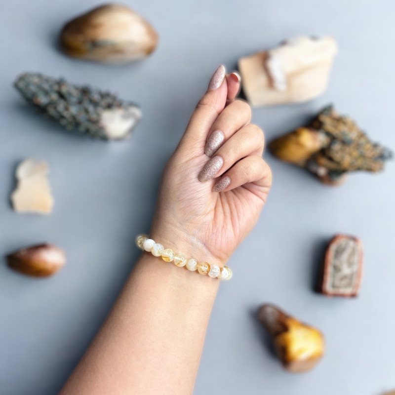 natural citrine bracelet